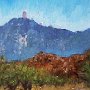 View to Kitt Peak - Oil on wood 10 x 8 Copyright 2009 Tim Malles (479x640)